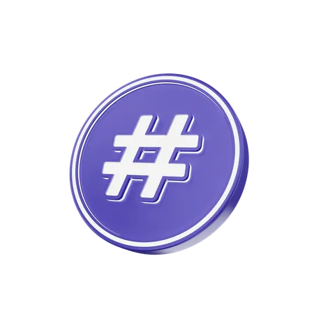 Hashtag  3D Icon