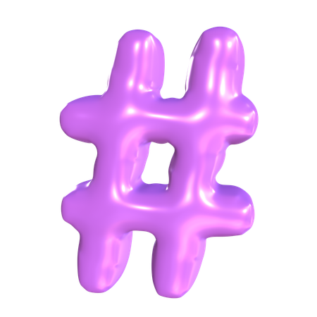 Hashtag  3D Icon