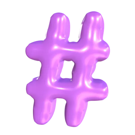 Hashtag  3D Icon