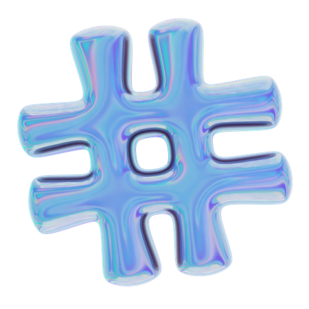 Hashtag  3D Icon