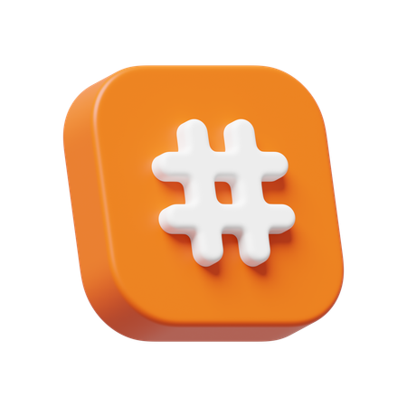 Hashtag  3D Icon