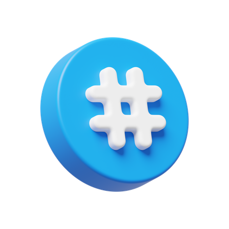 Hashtag  3D Icon