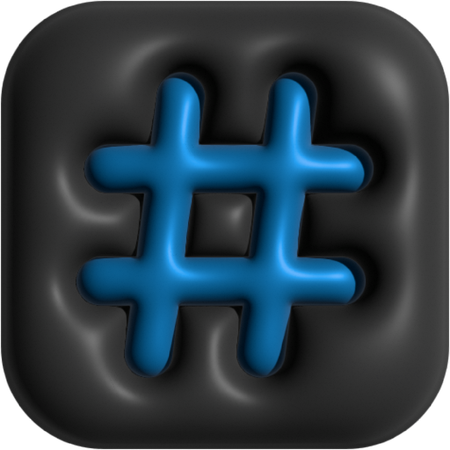 Hashtag  3D Icon