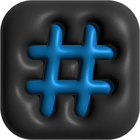 Hashtag  3D Icon