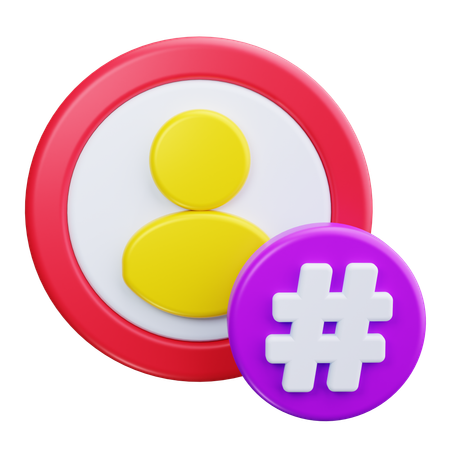 Hashtag  3D Icon