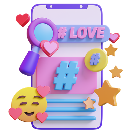 Hashtag  3D Icon