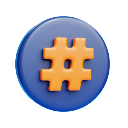 Hashtag  3D Icon