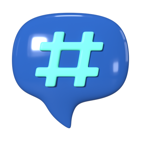 Hashtag  3D Icon