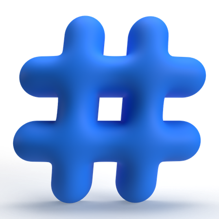 Hashtag  3D Icon
