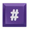 Hashtag Keyboard Key