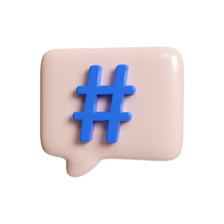 Signe de hashtag  3D Icon