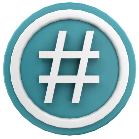 Signe de hashtag  3D Icon