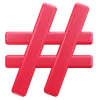 Hashtag Symbol
