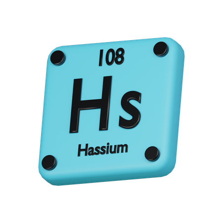 Hassium  3D Icon