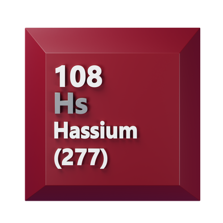 Hassium  3D Icon