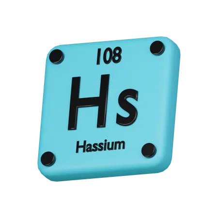 Hassium  3D Icon