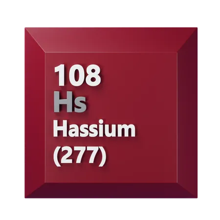 Hassium  3D Icon