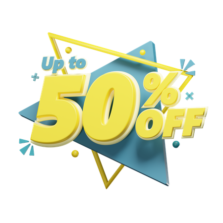 Hasta 50  3D Icon