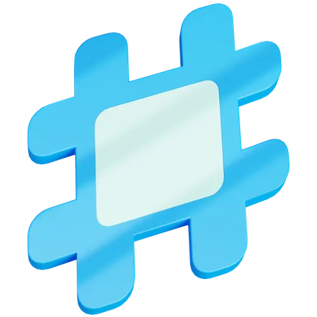 Hastag  3D Icon