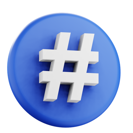 Hastag  3D Icon