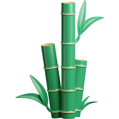 Haste de bambu  3D Icon