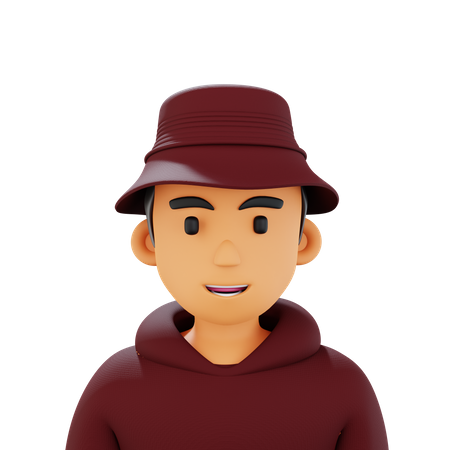Hat Boy  3D Icon