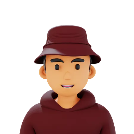 Hat Boy  3D Icon