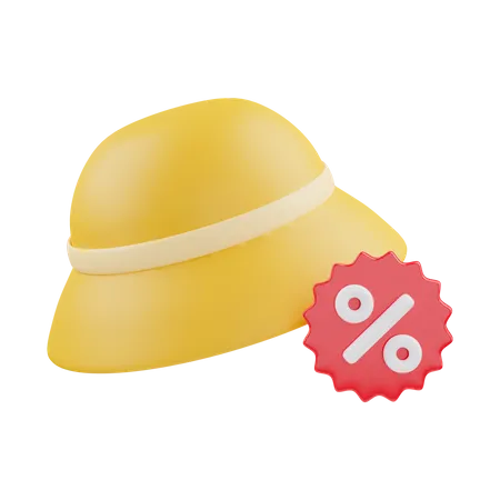 Hat Discount  3D Icon