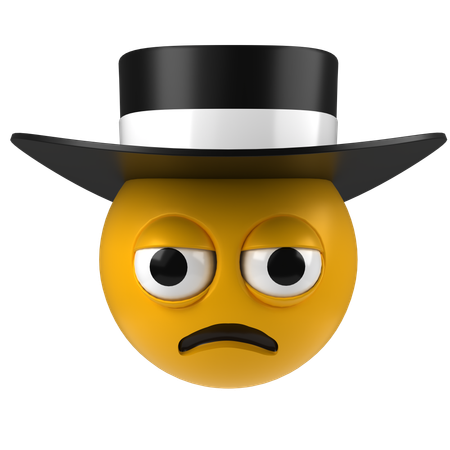 Hat emoji  3D Icon