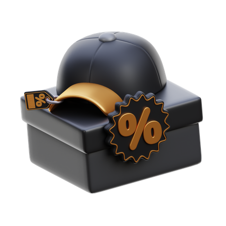 Hat Sale  3D Icon