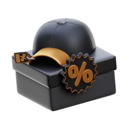 Hat Sale  3D Icon