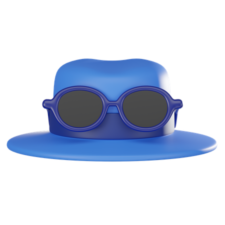 안경이 달린 모자  3D Icon