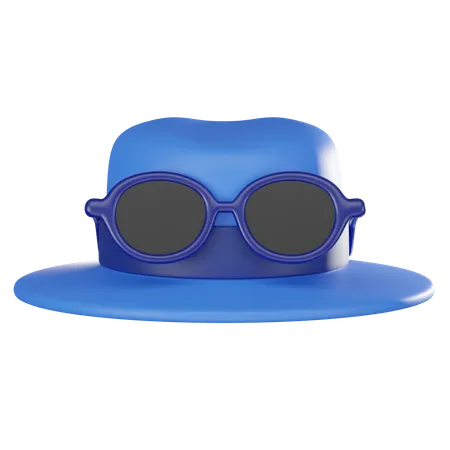 Hat With Glasses  3D Icon