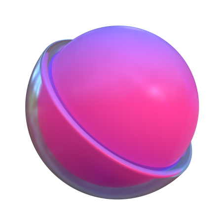 Hatched Abstract Shape  3D Icon
