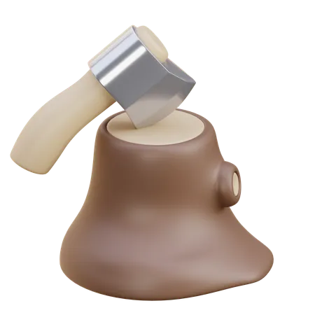Hatchet  3D Icon