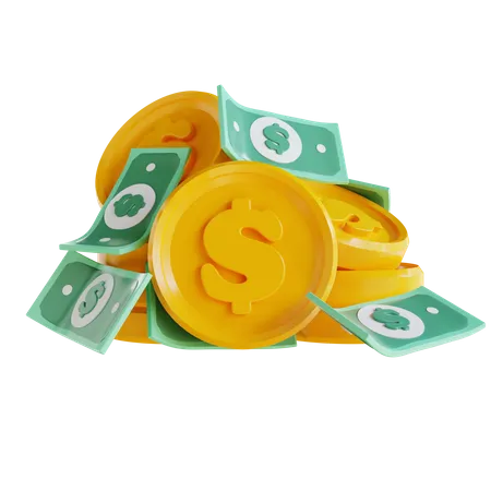 Haufen von Dollar  3D Icon