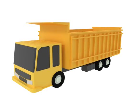 3 D Illustration Of Truck Transport 3D Icon