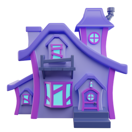 Haunted House  3D Icon