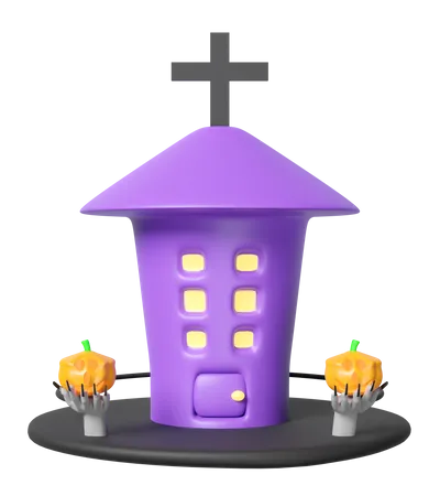 Haunted House  3D Icon