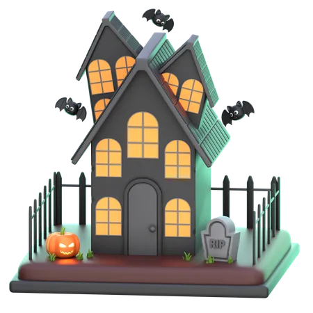 Haunted House  3D Icon