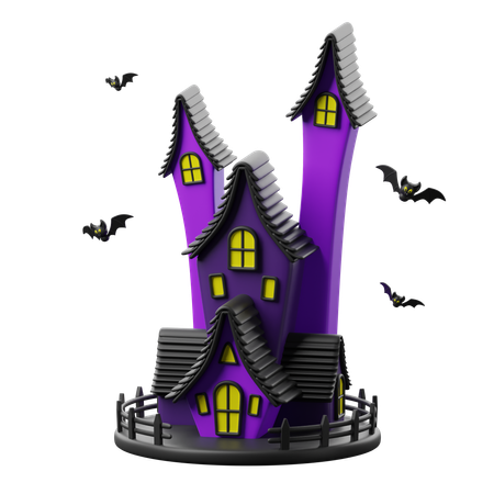 Haunted House  3D Icon