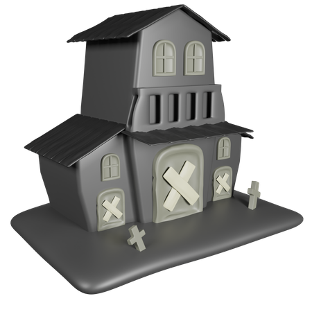 Haunted House  3D Icon