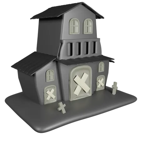 Haunted House  3D Icon