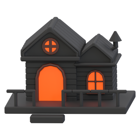 Haunted House  3D Icon