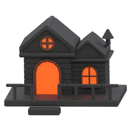 Haunted House  3D Icon