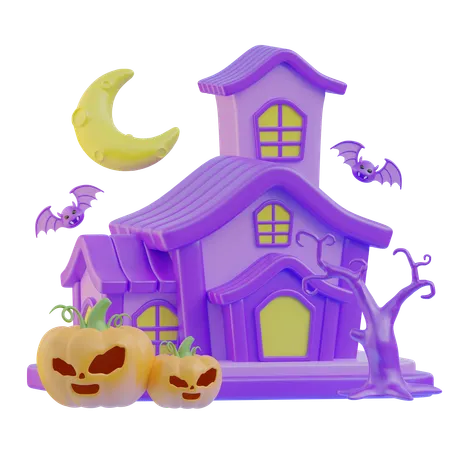 Haunted House  3D Icon