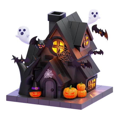 Haunted House  3D Icon