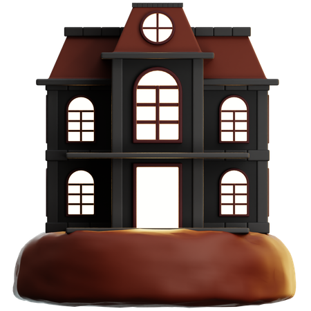 Haunted House  3D Icon