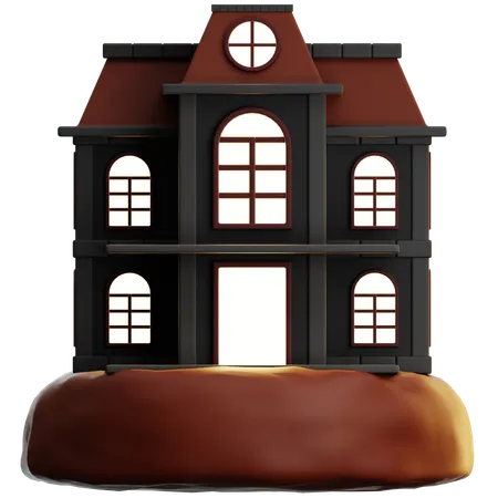 Haunted House  3D Icon