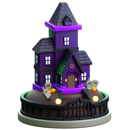 Haunted House  3D Icon